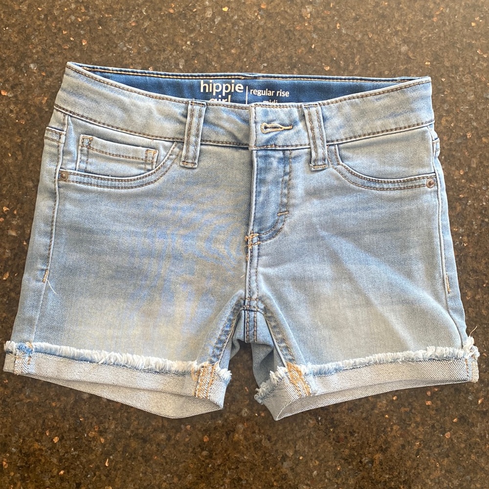 2 pairs girls hippie girl jean shorts